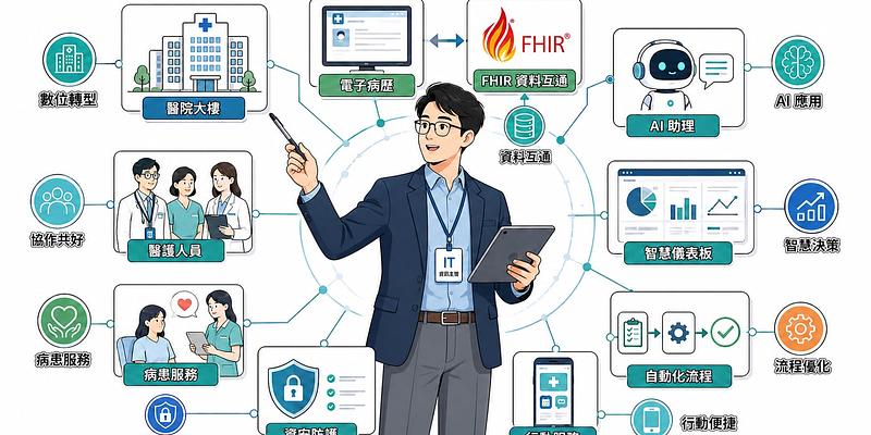 數位轉型傳教士，讓醫療資訊系統慢慢變好